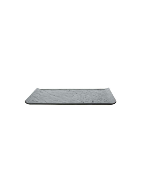 Tanjir za serviranje Vulcania Black 33,5x20,5 cm – crni porcelan